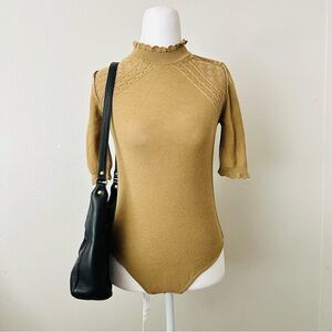 Free people Winter Warmer Solid Bodysuit in Tropical Nut